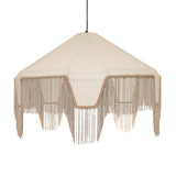 Buchanan Fabric Fringed Angled Pendant Light by TOV Furniture at Eve Furniture
