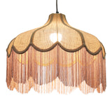 Buchanan Jute Fringed Scalloped Pendant Light by TOV Furniture at Eve Furniture