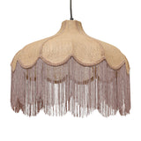 Buchanan Jute Fringed Scalloped Pendant Light by TOV Furniture at Eve Furniture