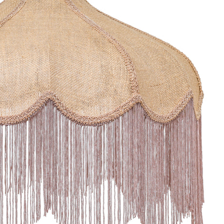 Buchanan Jute Fringed Scalloped Pendant Light by TOV Furniture at Eve Furniture