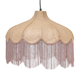Buchanan Jute Fringed Scalloped Pendant Light by TOV Furniture at Eve Furniture