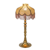 Buchanan Jute Fringed Scalloped Table Lamp by TOV Furniture at Eve Furniture