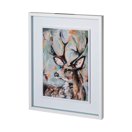 Buck by Altamura a Hand Embellished Textured Framed Art Print Matted under Glass by Mercana at Eve Furniture