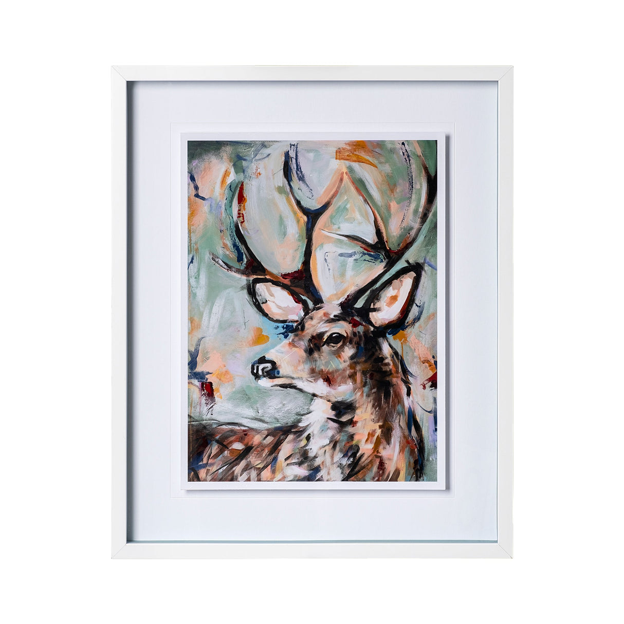Buck by Altamura a Hand Embellished Textured Framed Art Print Matted under Glass by Mercana at Eve Furniture
