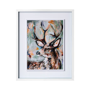 Buck by Altamura a Hand Embellished Textured Framed Art Print Matted under Glass by Mercana at Eve Furniture