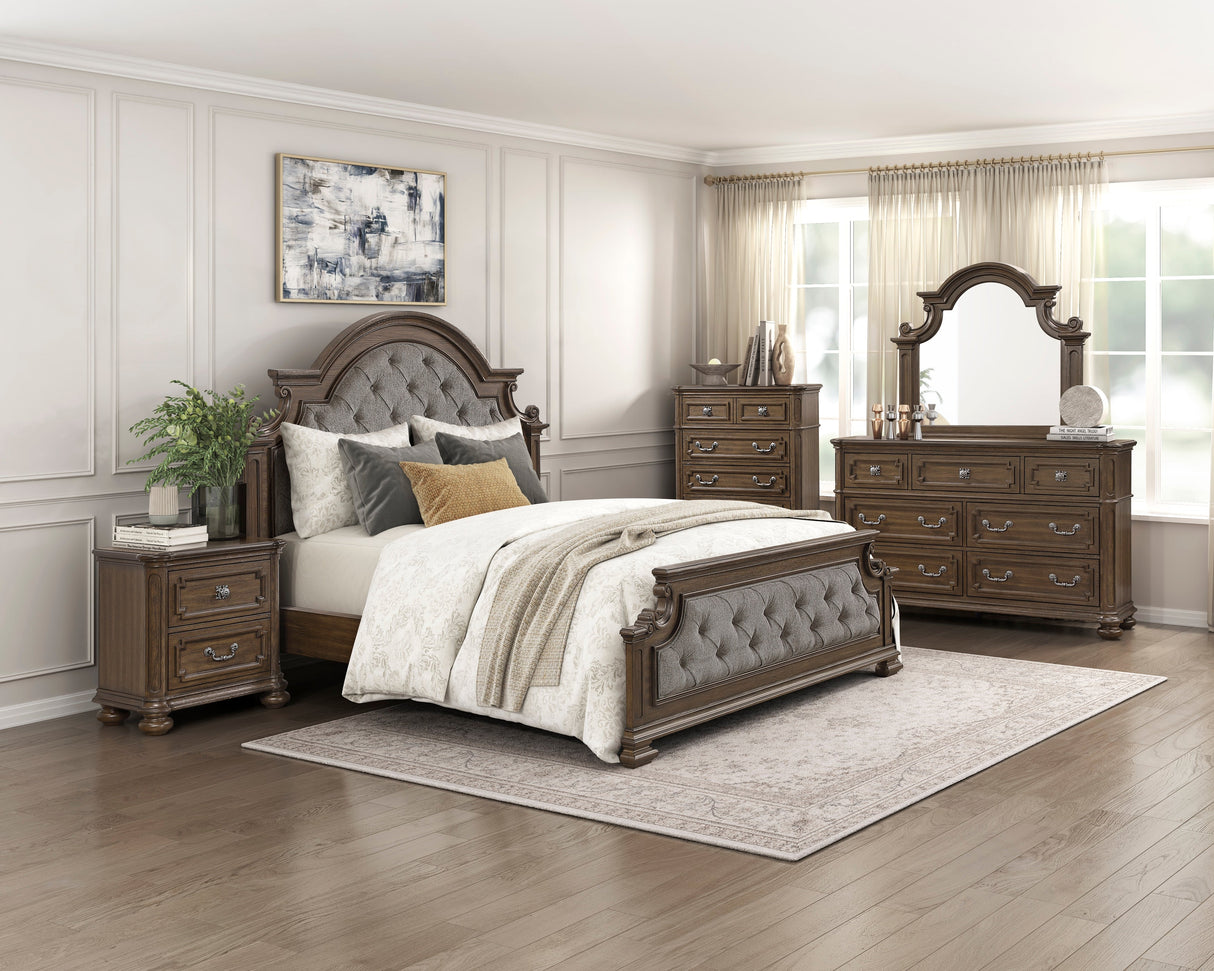 Buckingham Brown California King Bed by Homelegance at Eve Furniture