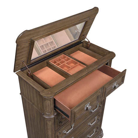 Buckingham Brown Chest by Homelegance at Eve Furniture