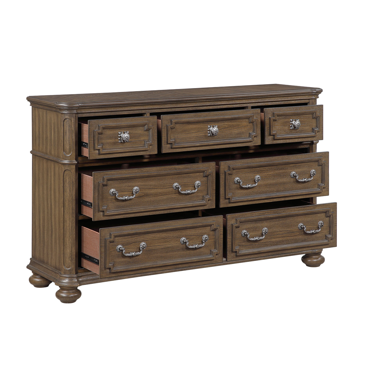 Buckingham Brown Dresser by Homelegance at Eve Furniture