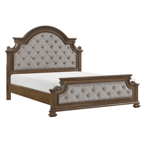 Buckingham Brown Eastern King Bed by Homelegance at Eve Furniture