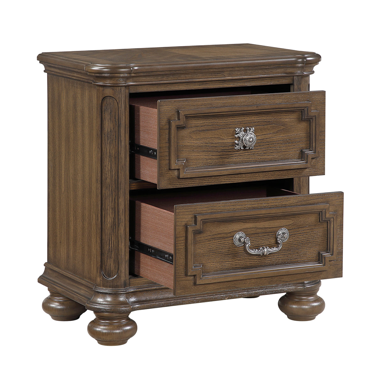 Buckingham Brown Nightstand by Homelegance at Eve Furniture