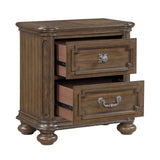 Buckingham Brown Nightstand by Homelegance at Eve Furniture