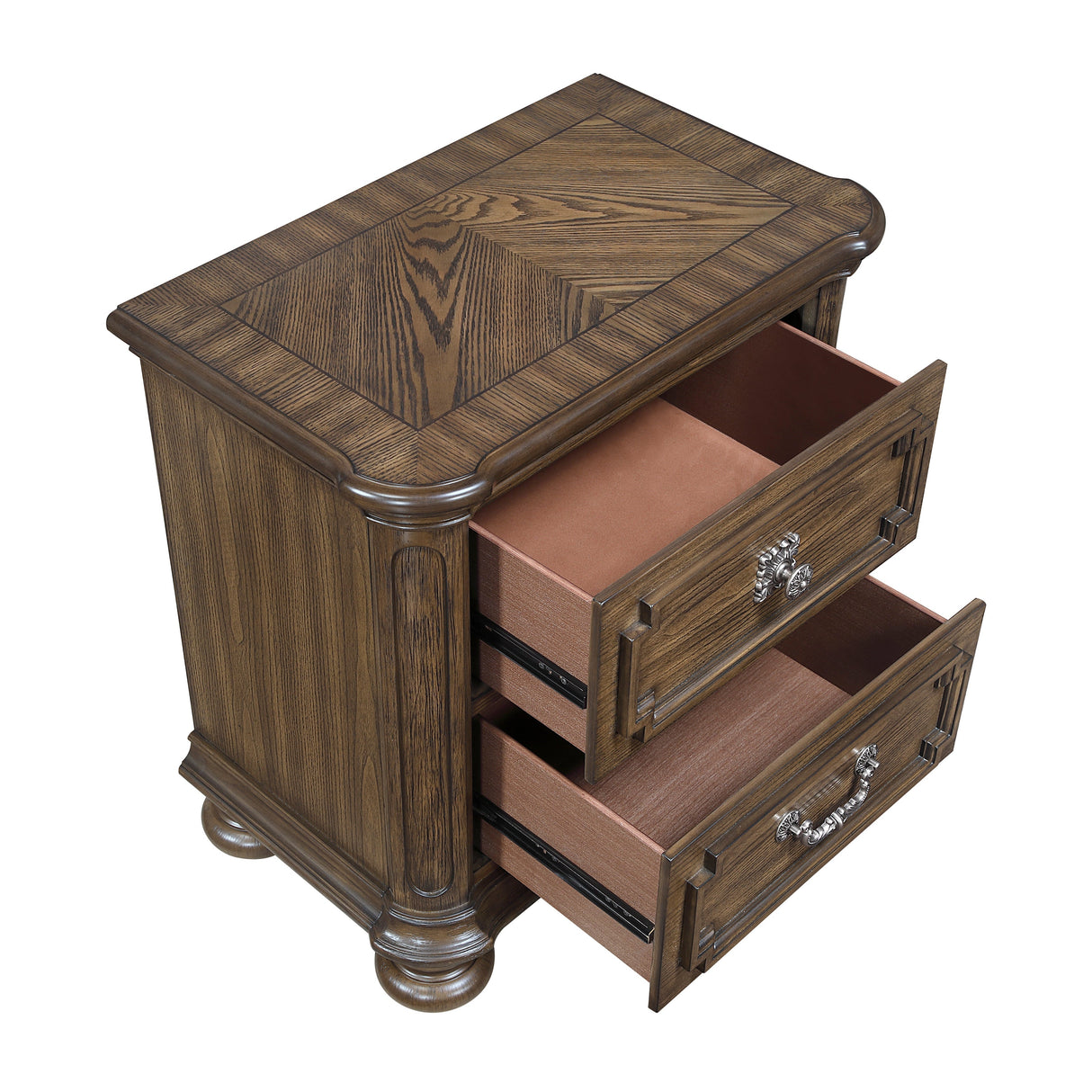 Buckingham Brown Nightstand by Homelegance at Eve Furniture