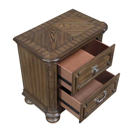 Buckingham Brown Nightstand by Homelegance at Eve Furniture