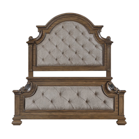 Buckingham Brown Queen Bed by Homelegance at Eve Furniture