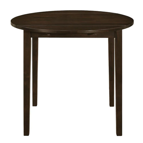Bucknell Cappuccino/Tan 3-Piece Dining Set with Drop Leaf by Coaster at Eve Furniture