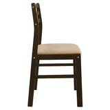 Bucknell Cappuccino/Tan 3-Piece Dining Set with Drop Leaf by Coaster at Eve Furniture