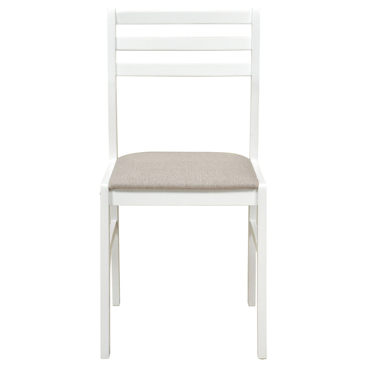 Bucknell White 3-Piece Round Drop Leaf Dining Room Set by Coaster at Eve Furniture