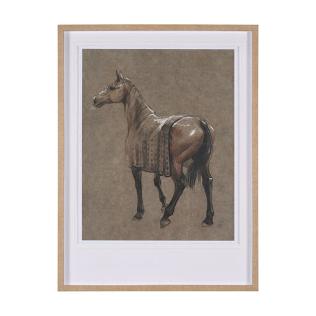 Buckskin Blanket by Mercana Studio a Hand Embellished Textured Framed Art Print by Mercana at Eve Furniture