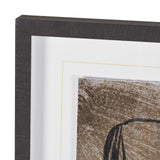 Buckskin by Mercana Studio Hand-Embellished Textured Framed Artwork Matted Under Glass by Mercana at Eve Furniture