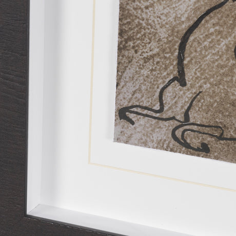 Buckskin by Mercana Studio Hand-Embellished Textured Framed Artwork Matted Under Glass by Mercana at Eve Furniture