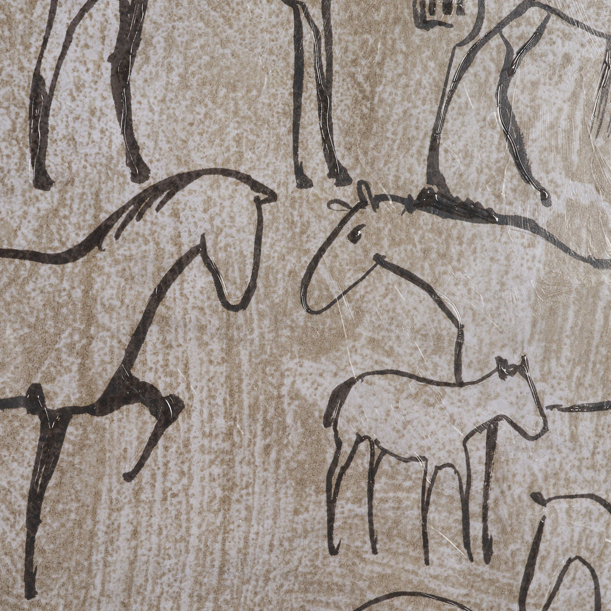 Buckskin by Mercana Studio Hand-Embellished Textured Framed Artwork Matted Under Glass by Mercana at Eve Furniture