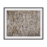 Buckskin by Mercana Studio Hand-Embellished Textured Framed Artwork Matted Under Glass by Mercana at Eve Furniture