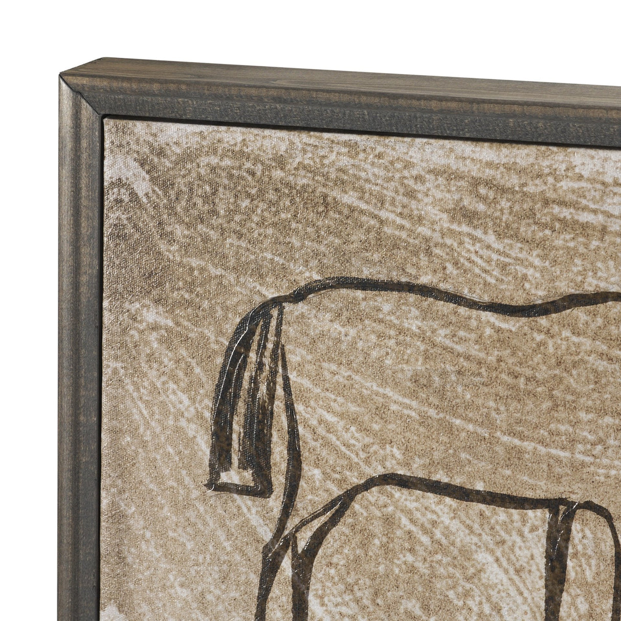 Buckskin by Mercana Studio Hand-Embellished Textured Framed Canvas Artwork by Mercana at Eve Furniture