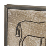 Buckskin by Mercana Studio Hand-Embellished Textured Framed Canvas Artwork by Mercana at Eve Furniture