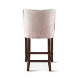Buddy 20" Counter Chair in Beige Linen with Dark Legs by Home Trends & Design at Eve Furniture