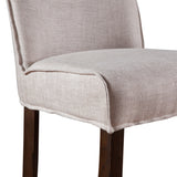 Buddy 20" Counter Chair in Beige Linen with Dark Legs by Home Trends & Design at Eve Furniture