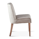 Buddy 20" Dining Chair in Beige Linen with Natural Legs, Set of 2 by Home Trends & Design at Eve Furniture