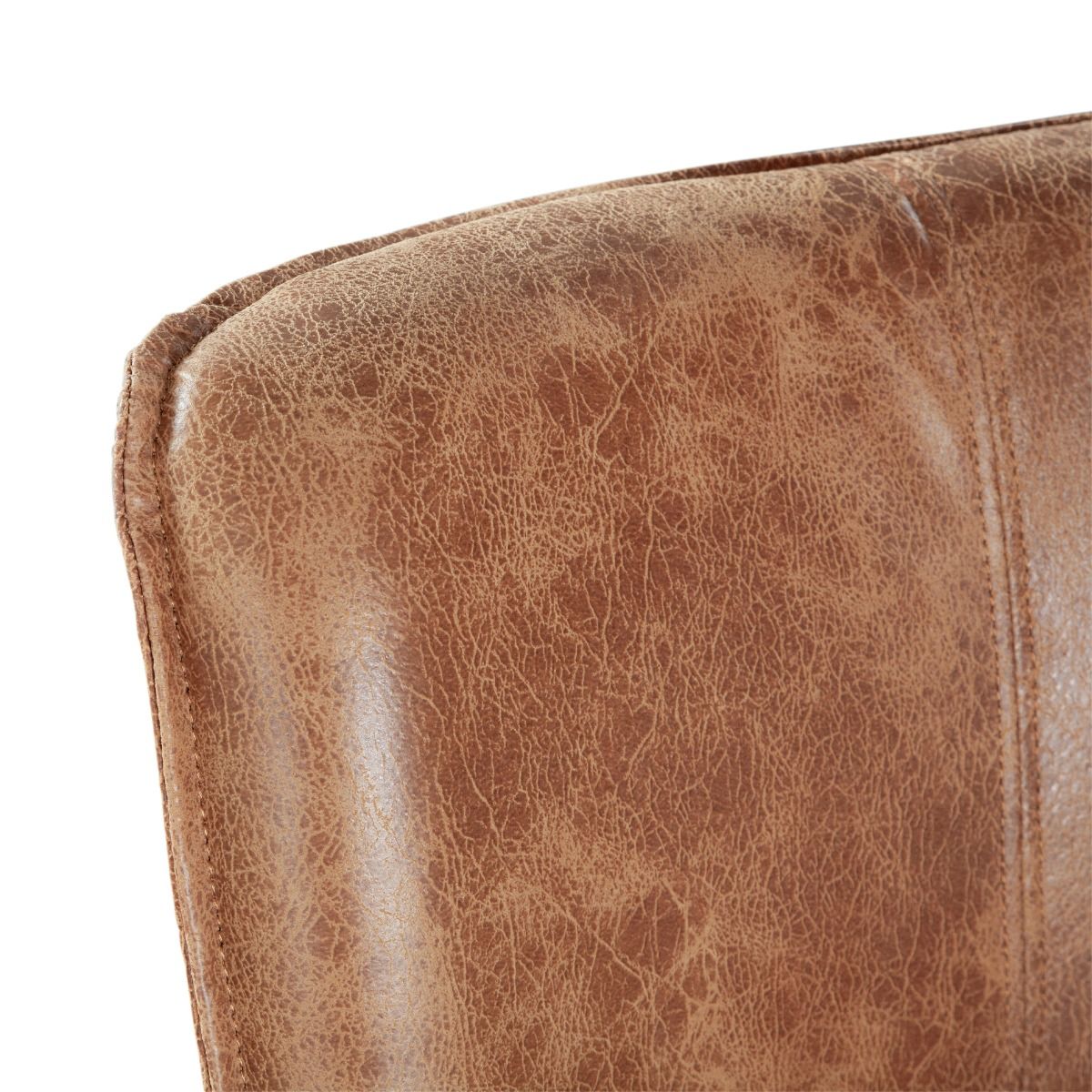 Buddy 20" Dining Chair in Tan Leather with Natural Legs by Home Trends & Design at Eve Furniture