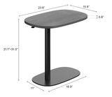 Buddy Gray Adjustable Rotating Side Table by Zuomod at Eve Furniture