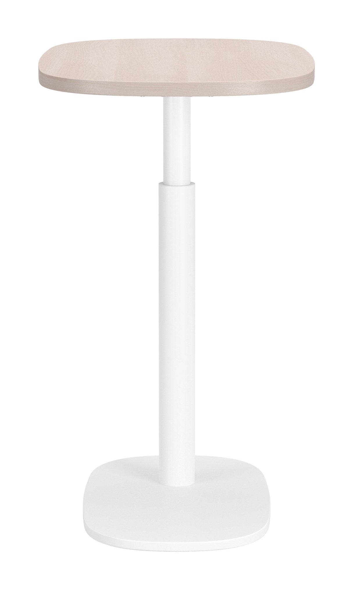 Buddy Natural & White Adjustable Rotating Side Table by Zuomod at Eve Furniture