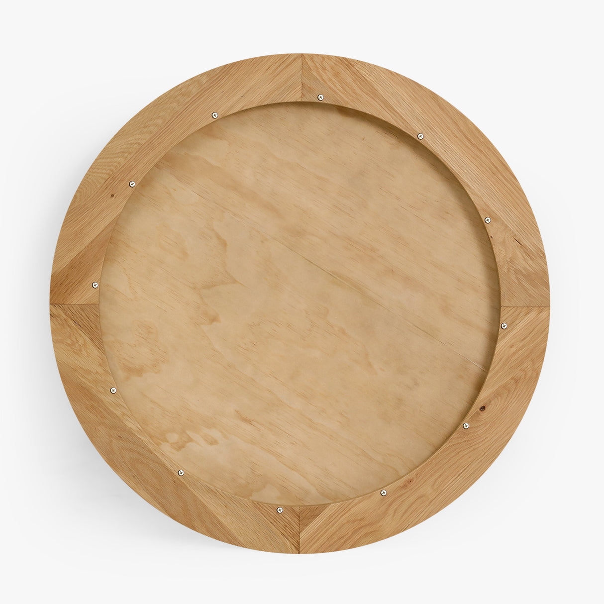 Buddy Round Oak Mirror by Co.House Designs at Eve Furniture