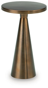 Budington Light Bronze Finish Accent Table by Ashley at Eve Furniture