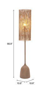 Buff Taupe Floor Lamp by Zuomod at Eve Furniture