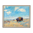 Buffalo by Mercana Studio a Hand Embellished Textured Framed Art Photograph by Mercana at Eve Furniture