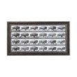 Buffalo Walking by Eadweard Muybridge Hand Embellished Textured Framed Art Print Matted under Glass by Mercana at Eve Furniture