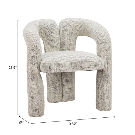 Buis Gray Dining Chair by Zuomod at Eve Furniture