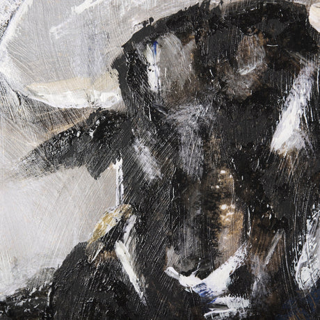 Bull by Mercana Studio a Hand Embellished Textured Framed Canvas by Mercana at Eve Furniture