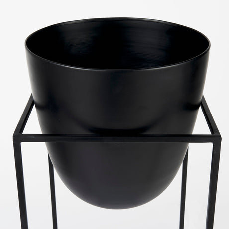 Bumble (Set of 2) Black Plant Stands by Mercana at Eve Furniture