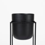 Bumble (Set of 2) 12L x 12W x 32H Black Plant Stands by Mercana at Eve Furniture