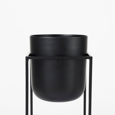 Bumble (Set of 2) Black Plant Stands by Mercana at Eve Furniture