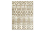 Bunchly Tan/Brown/Cream Medium Rug by Ashley at Eve Furniture