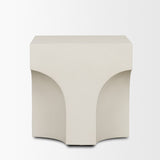 Bunda Square Sculptural Stone Finish Accent Table by Mercana at Eve Furniture