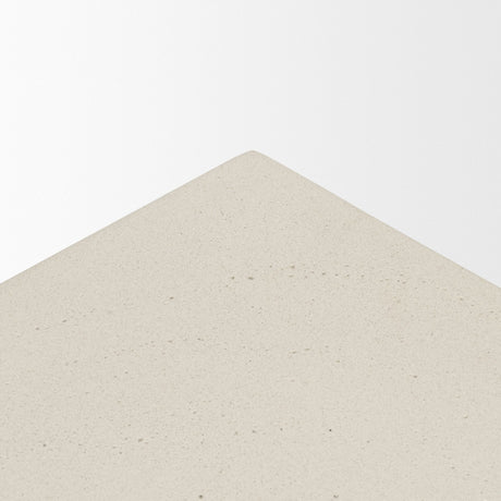 Bunda Square Sculptural Stone Finish Accent Table by Mercana at Eve Furniture