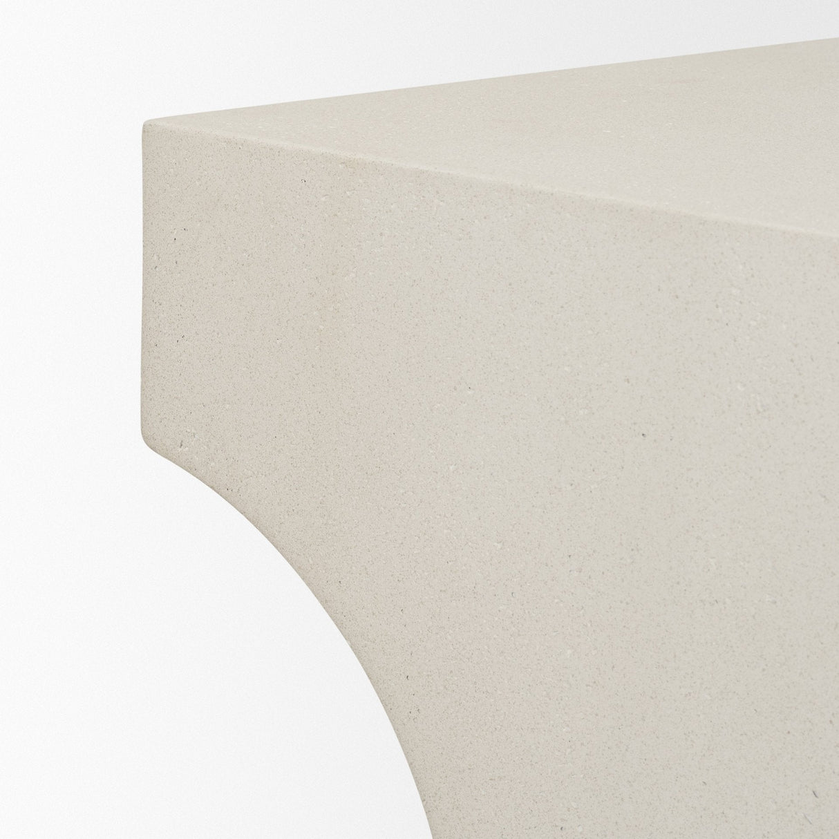 Bunda Square Sculptural Stone Finish Accent Table by Mercana at Eve Furniture