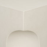 Bunda Square Sculptural Stone Finish Accent Table by Mercana at Eve Furniture