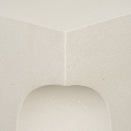 Bunda Square Sculptural Stone Finish Accent Table by Mercana at Eve Furniture